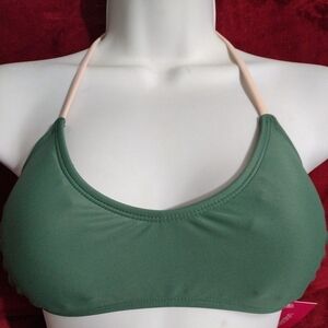 XHILARATION Olive Bikini‎ Top